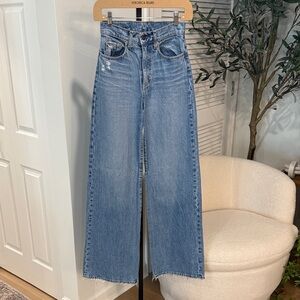 Nobody Denim Super High Rise Wide Leg Demin - Skyler Wide Leg (Long)